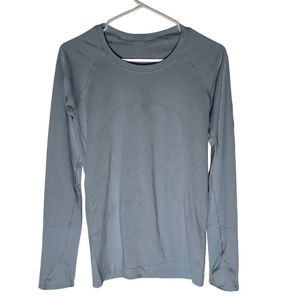 lululemon athletica Light Blue swiftly tech Long Sleeve Top